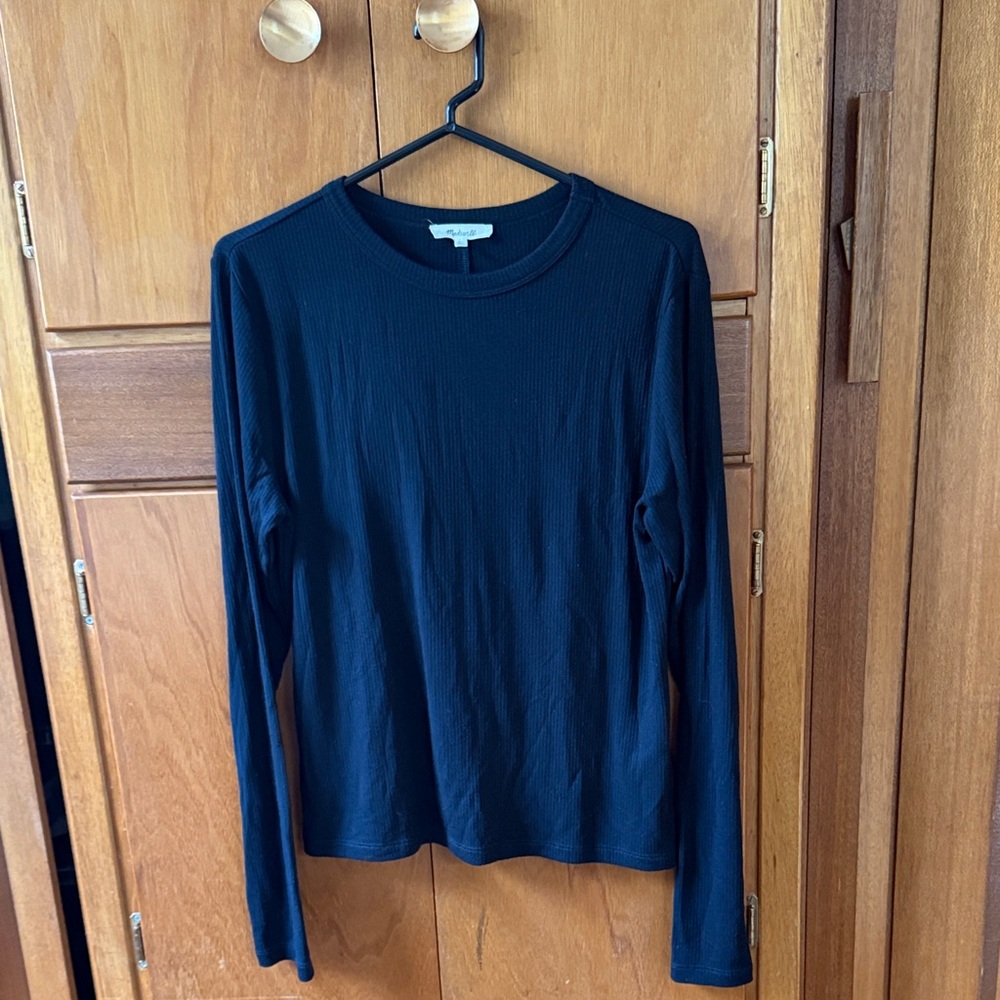 Madewell Drapey Rib Long-Sleeve Tee